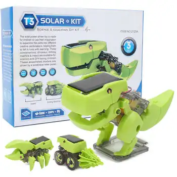 физический Солнечный робот, строительный комплект, Собранная Пластиковая Обучающая детская технологическая модель, игрушка в Подарок