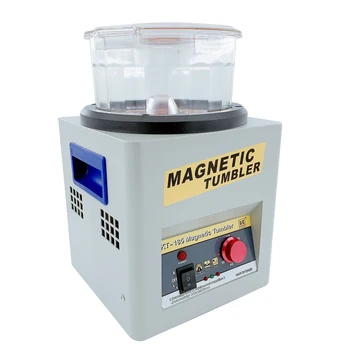 Электрическая магнитная полировальная машина для чистки полировки KT-185 магнитное оборудование для снятия заусенцев, Магнитная полировальная машина для ювелирных изделий