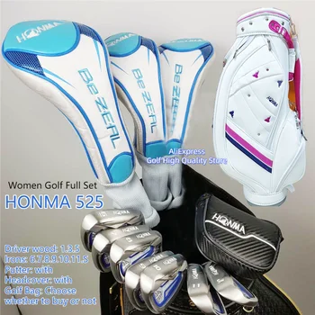2023 Набор женских клюшек для гольфа HONMA Golf Club HONMA BEZEAL 525 Golf Complete Set с деревянной клюшкой для гольфа и сумкой