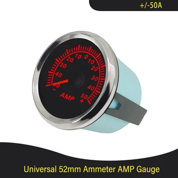 52 мм Новейший Универсальный Амперметр Амперметр +/-50A +/-80A +/-150A с Датчиком тока 9-32 В с Красной подсветкой для Автомобиля Лодки