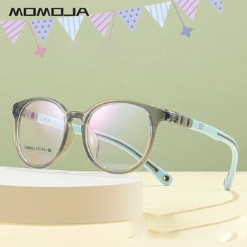 MOMO Новые модные ультралегкие силиконовые очки TR90 в оправе для очков по рецепту для мальчиков и девочек 66063