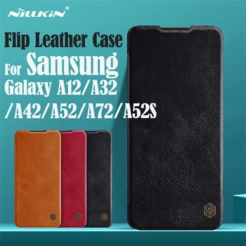 Для Samsung Galaxy A52 A52S A72 A12 A32 A42 5G 4G Флип-чехол Nillkin Кожаный Чехол-книжка с карманом для карт, кошелек, Откидная Крышка, Сумки для телефонов