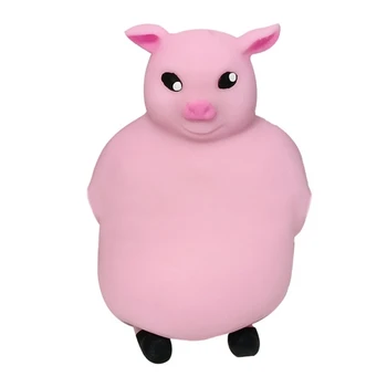Мягкая TPR Розовая Копилка, Разжимающая вентиляционное отверстие, игрушка-животное, непоседа, подарок для ребенка и взрослого