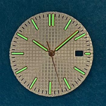 Новый 31,8 мм Зеленый Светящийся циферблат для часов Mingzhu 2813/8215 Механизм с Одним Календарным Циферблатом и Часовыми Стрелками Аксессуары