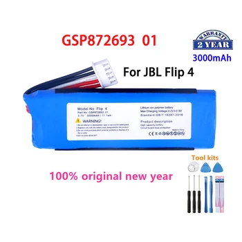 Оригинальный сменный аккумулятор GSP872693 01 емкостью 3000 мАч для JBL Flip 4 Батареи Flip 4 Special Edition + инструменты.