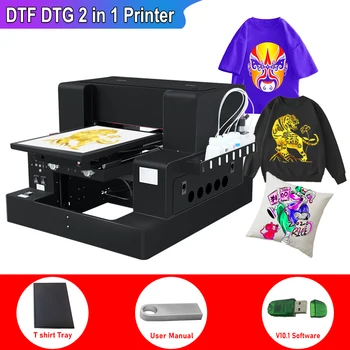 Принтер A3 DTF, принтер A3 DTG с печатающей головкой L805, печатающая машина для печати DTF на футболках, Цветной принтер для золотого тиснения A3